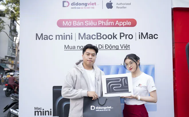 Di Động Việt chính thức mở bán Mac mini M4, iMac, MacBook Pro, giá từ 14,99 triệu đồng