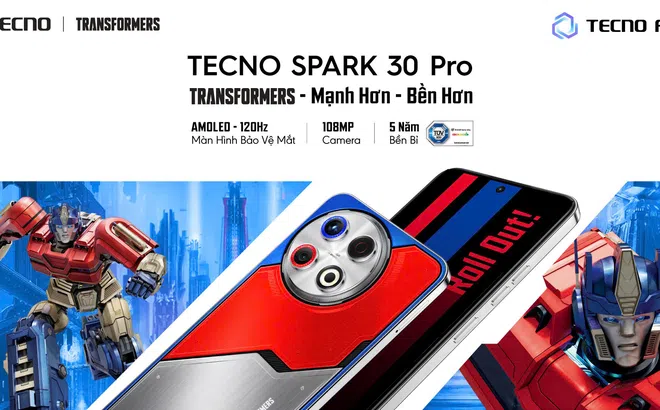 TECNO ra mắt SPARK 30 Pro phiên bản Transformers: Mạnh hơn - Bền hơn