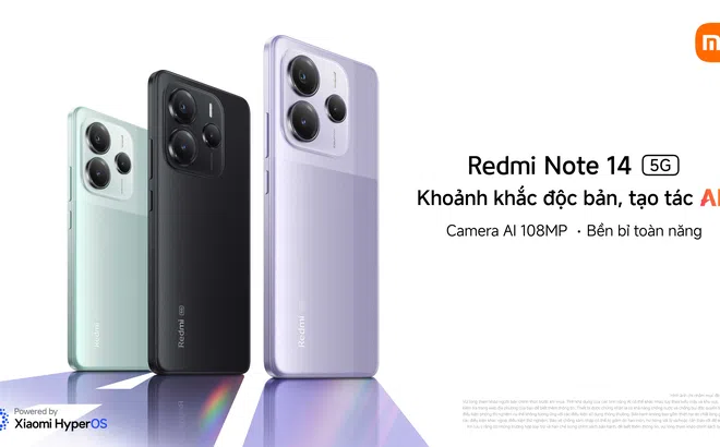Redmi Note 14 5G chính thức ra mắt, hoàn thiện dòng Redmi Note 14 Series với nhiều lựa chọn đa dạng cho người dùng