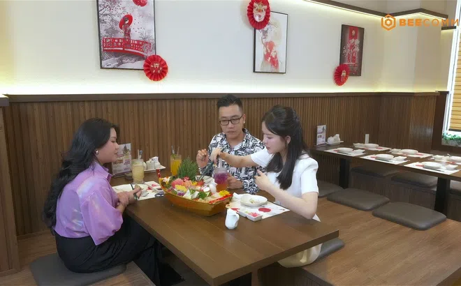 Hoàng Rapper và Chen Ru Lu mời Kiều Chi thưởng thức bữa đại tiệc của 'Quán ăn hạnh phúc'