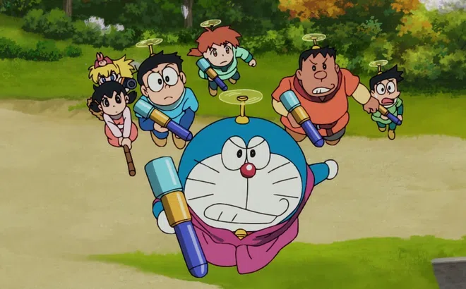 Phim Doraemon: Nobita Và Cuộc Phiêu Lưu Vào Thế Giới Trong Tranh" - Xá Xị và Salim - Hải Long góp giọng