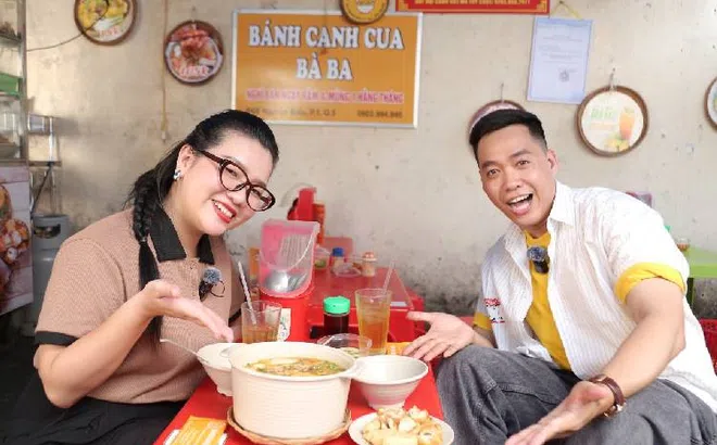 Chen Ru Lu cùng Bỏng Ngô Mario khám phá các quán bánh canh tại quận 5, TP.HCM