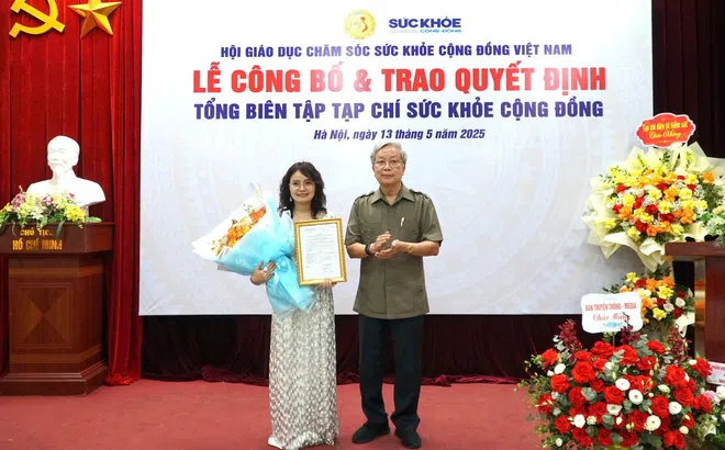 Nhà báo Chu Loan nhận quyết định bổ nhiệm Tổng Biên tập Tạp chí Sức Khỏe Cộng Đồng