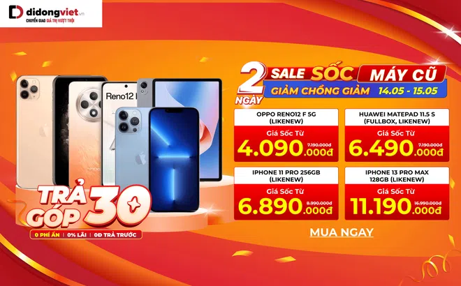 Hai ngày deal sốc tại Di Động Việt, săn máy cũ bao hời