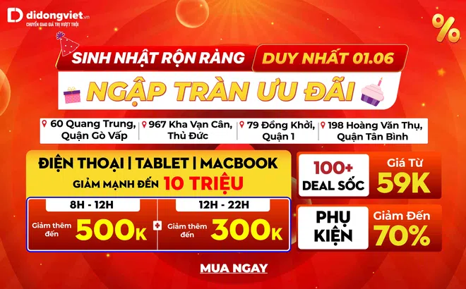 iPhone cũ giá “ngon”, nhiều mẫu đang được trợ giá cực sâu tại Di Động Việt