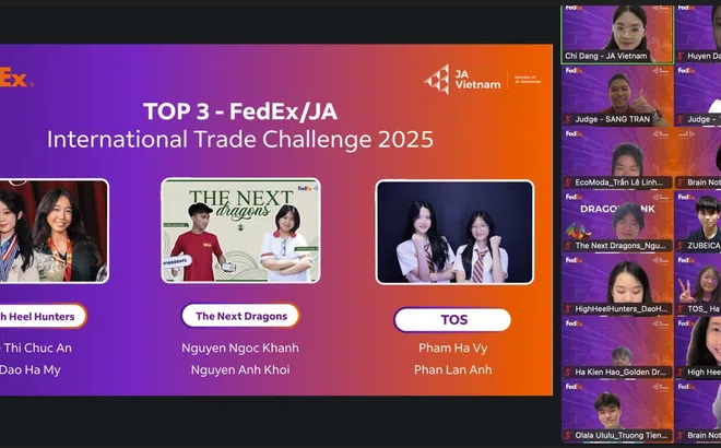 FedEx ươm mầm các doanh nhân toàn cầu tương lai qua Cuộc thi Thử thách Thương mại Quốc tế FedEx/JA 2025 tại Việt Nam