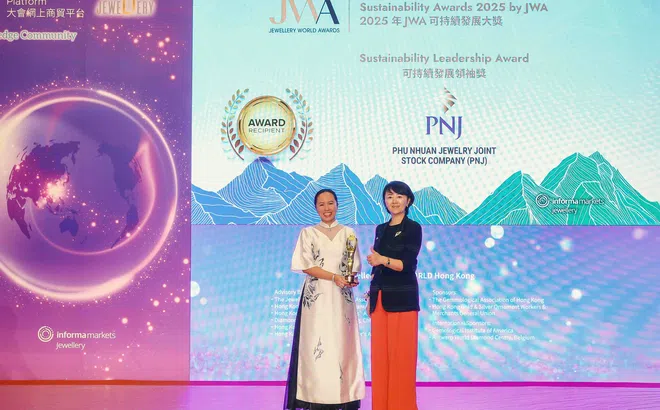 PNJ đạt giải thưởng JWA về phát triển bền vững