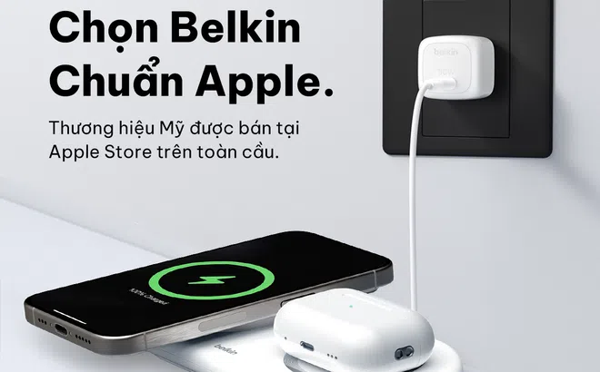 Phụ kiện iPhone 17 chính hãng Belkin đạt chuẩn Apple