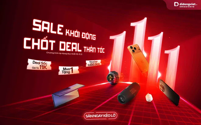 Sale công nghệ 11/11: Mua điện thoại tặng loa bluetooth, phụ kiện chỉ từ 11 nghìn đồng