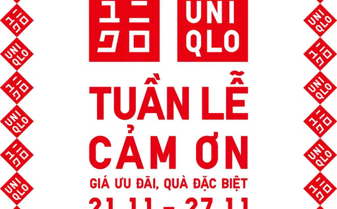 UNIQLO khởi động Tuần lễ Cảm ơn từ 21/11 đến 27/11, mang đến chương trình mua sắm và quà tặng hấp dẫn