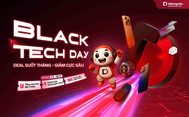 “Black Tech Day” lớn nhất năm: Điện thoại giảm gần 10 triệu đồng, phụ kiện từ 9.000 đồng