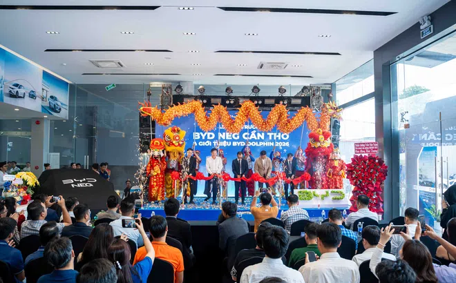 BYD NEG Cần Thơ khai trương, khách hàng bắt đầu đặt cọc Dolphin 2026 ngay ngày đầu ra mắt