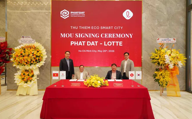 Phát Đạt và Lotte ký kết biên bản ghi nhớ hợp tác dự án Thu Thiem Eco Smart City