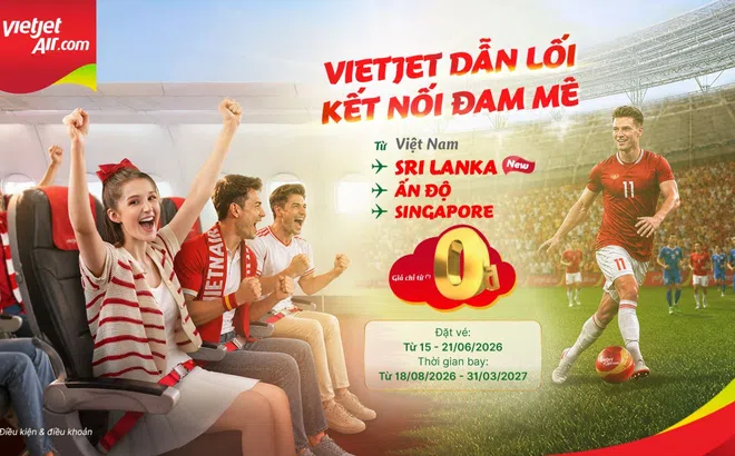 Vietjet mở bán 40.000 vé Eco giá từ 0 đồng trên đường bay  TP.HCM – Colombo (Sri Lanka)