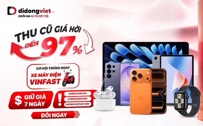Di Động Việt đẩy mạnh thu máy cũ, khách có thể bán lại hoặc bù tiền lên đời