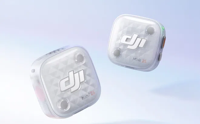 DJI ra mắt Mic Mini 2S: Micro siêu nhẹ 12g, ghi âm 32-bit float chuẩn chuyên nghiệp