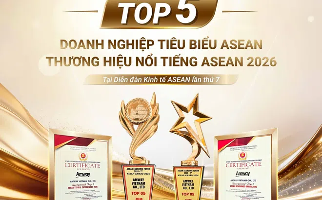 Amway Việt Nam được vinh danh Top 5 Doanh nghiệp tiêu biểu ASEAN và Top 5 Thương hiệu/sản phẩm nổi tiếng ASEAN