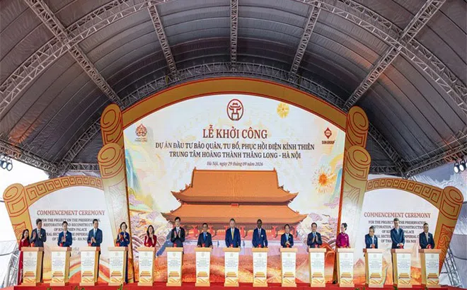 Hà Nội: Khởi công Dự án đầu tư bảo quản, tu bổ, phục hồi Điện Kính Thiên