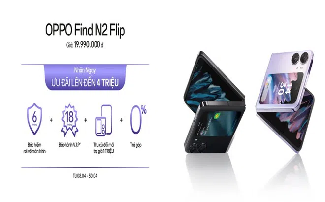 OPPO Find N2 Flip đến tay người dùng sau từng ngày mong chờ