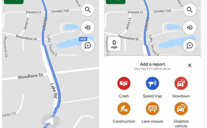 Google maps cập nhật thêm chức năng cảnh báo bắn tốc độ, xe bị tai nạn...