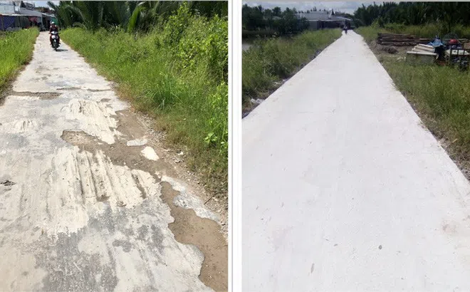 Hình ảnh mới tại tuyến đường tiền tỉ vừa nghiệm thu đã xuống cấp