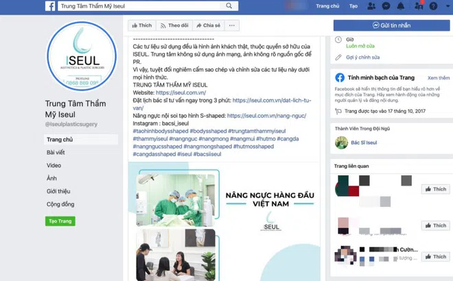 Trung tâm thẩm mỹ Iseul tự nhận nâng ngực hàng đầu Việt Nam, lừa dối khách hàng?