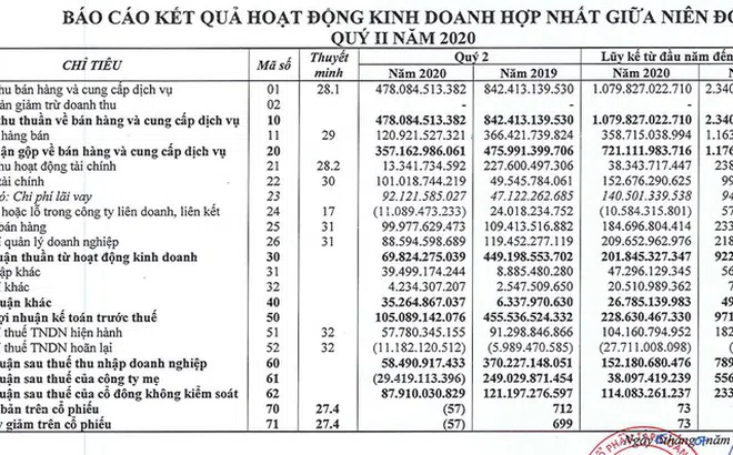 Đất Xanh lỗ 29 tỷ trong quý 2 trước khi nhận thêm khoản lỗ khi thoái vốn khỏi LDG