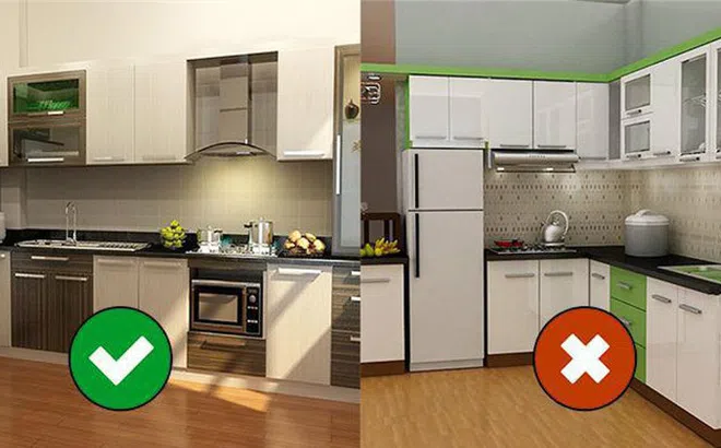 Cách hóa giải khi bếp ở gần và đối diện chỗ rửa chén