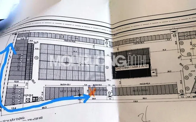 Thanh Hóa: Chợ cấp phép 2 tầng ngang nhiên xây dựng 3 tầng