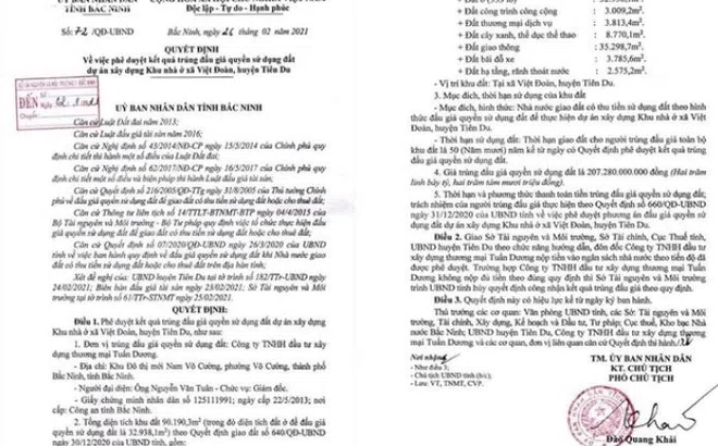 Bắc Ninh: Yêu cầu kiểm tra dự án Khu nhà ở Việt Đoàn huy động vốn trái luật